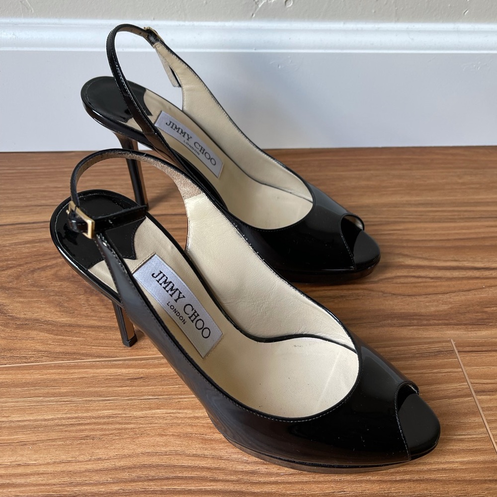 Jimmy Choo Black Patent Heels🖤